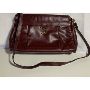 Etienne Aigner vintage oxblood shoulder bag
